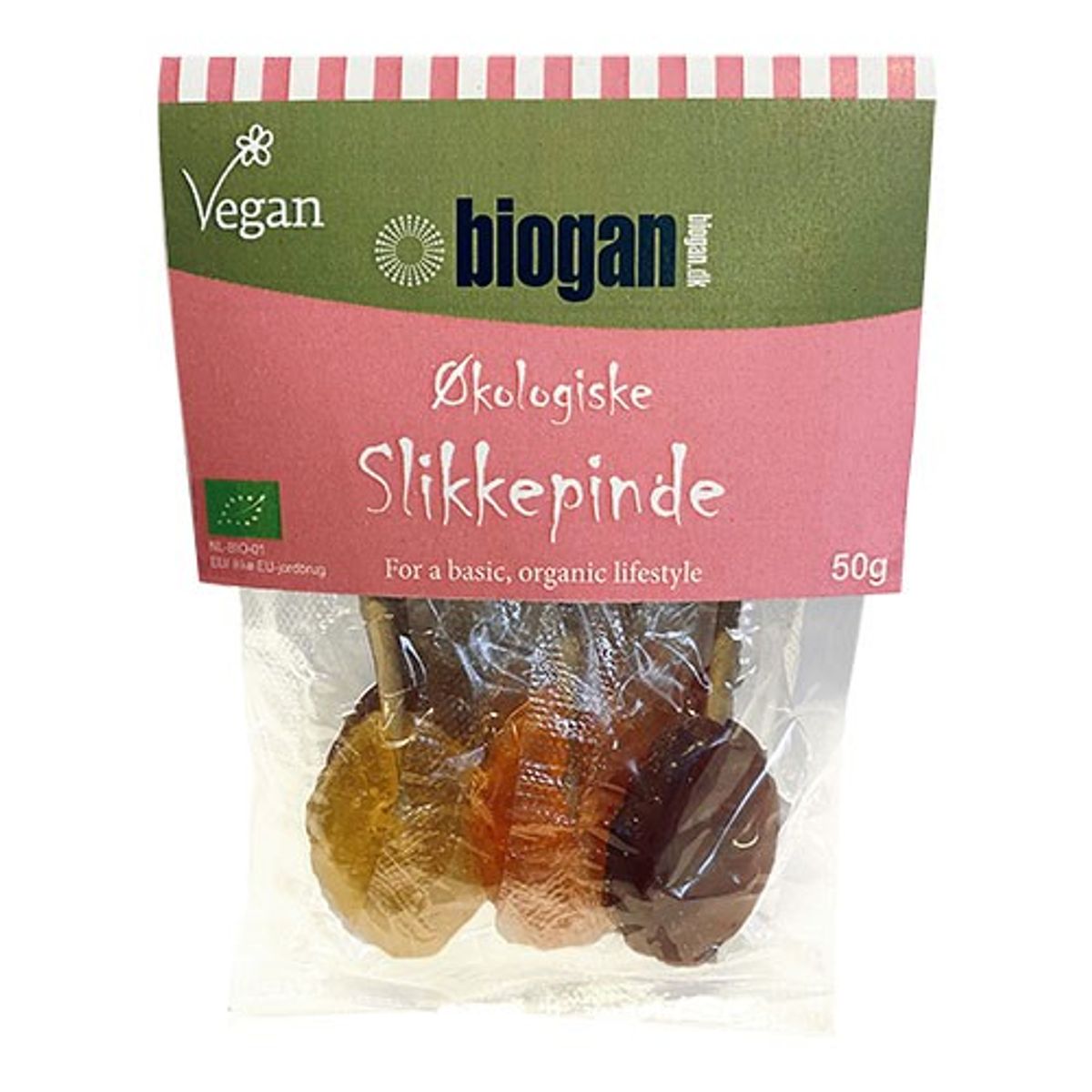 Slikkepinde Økologisk - 50 gram - Biogan