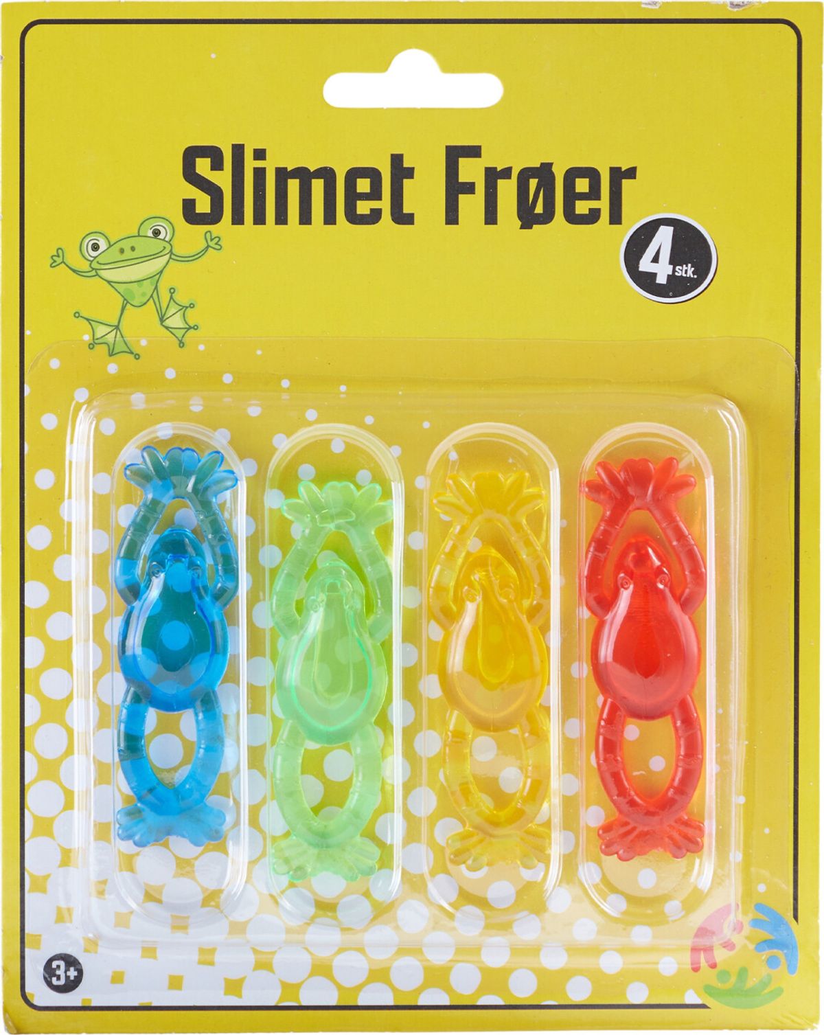 Slimede Frø Figurer - 4 Stk