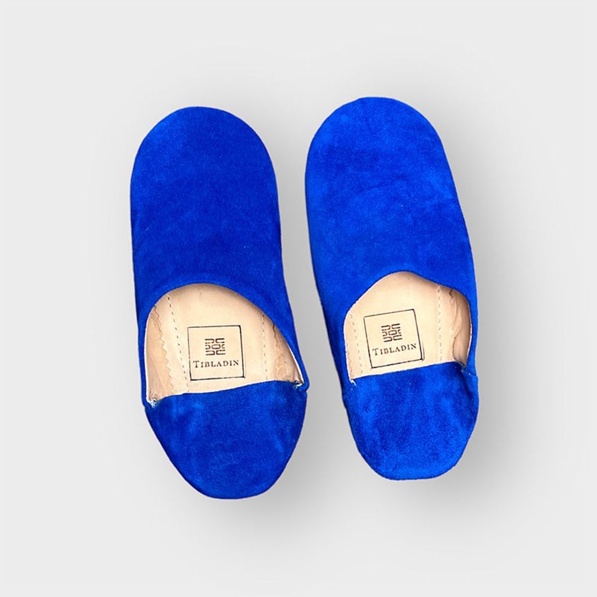 Slippers dame deluxe - kobolt blå - 42