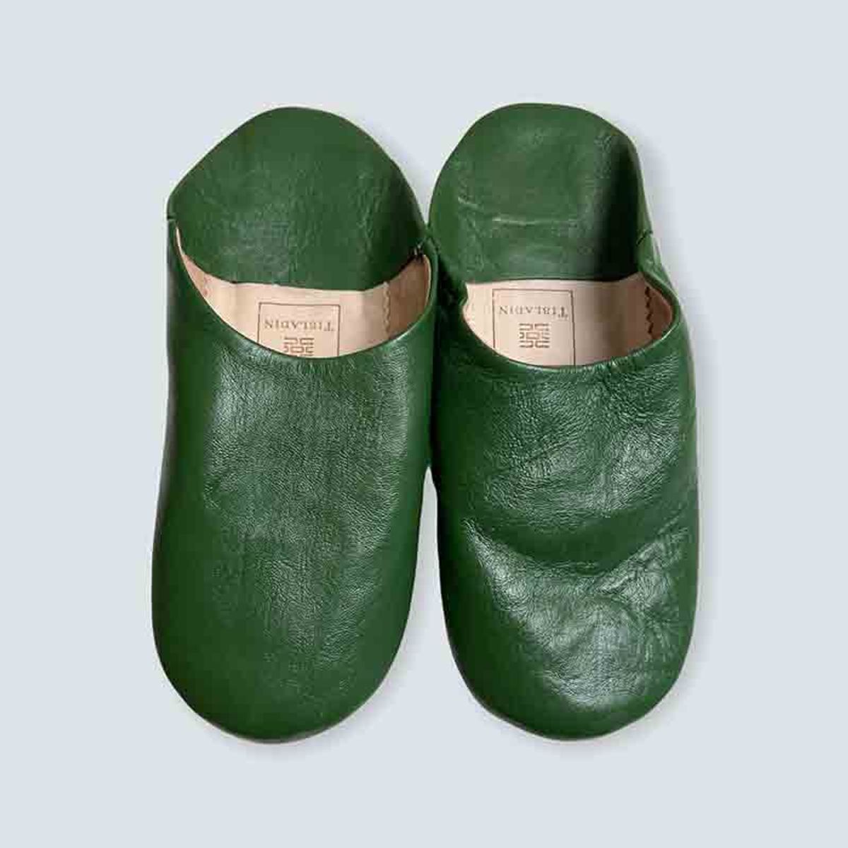 Slippers dame - mørk olivengrøn - 43