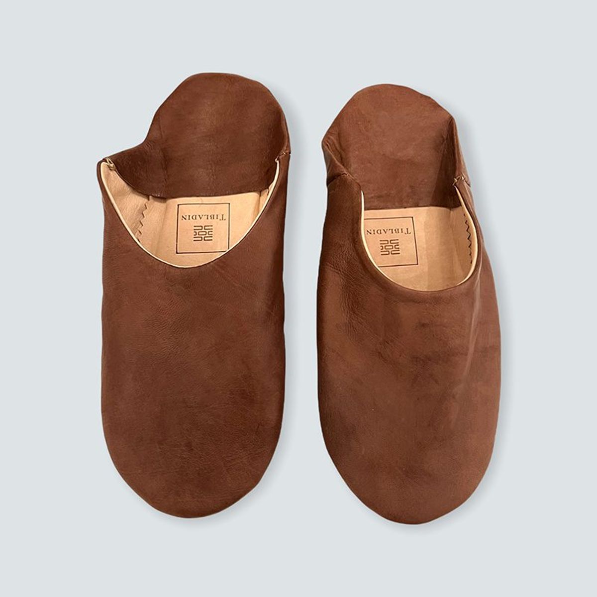 Slippers herre - brun hazelnut - 45