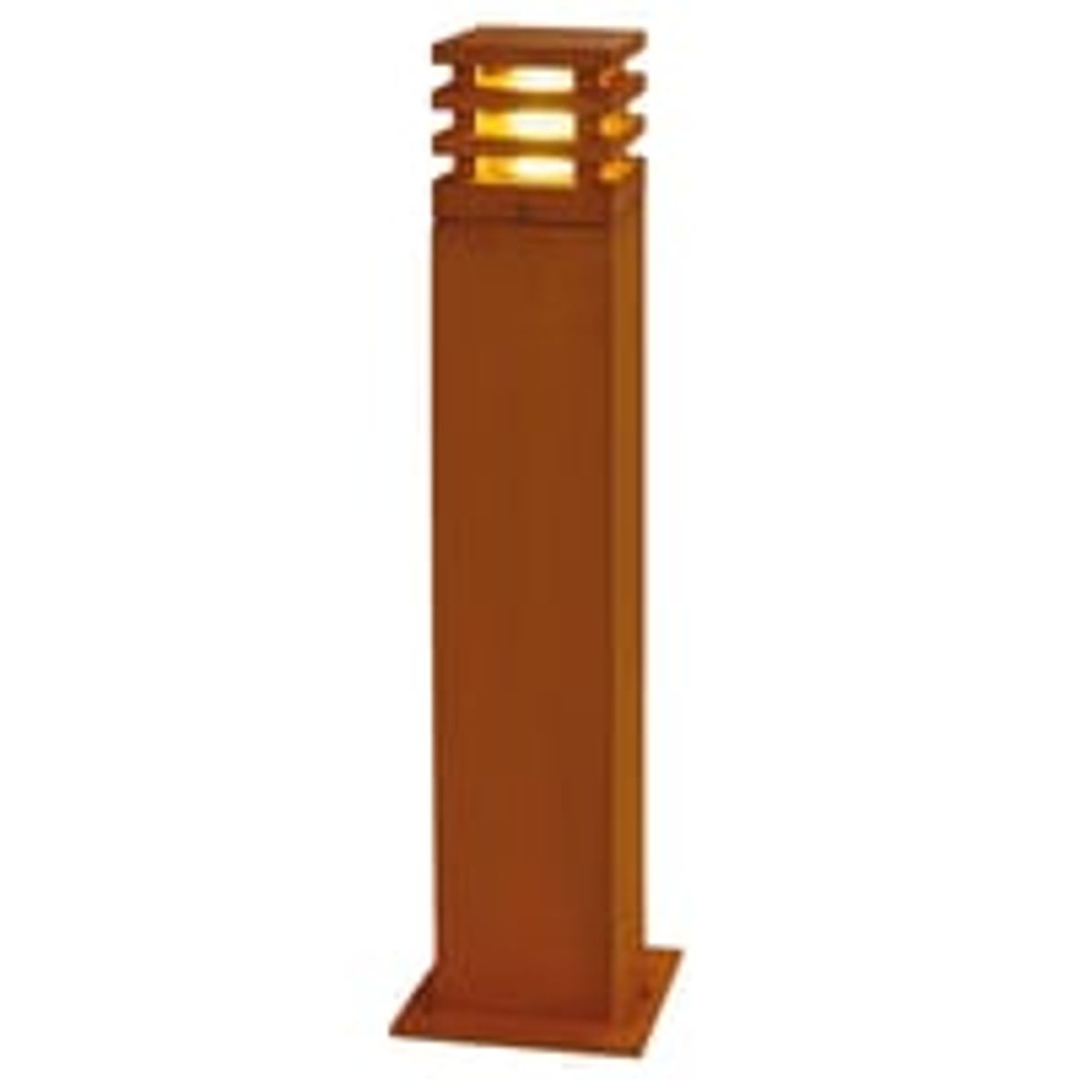 SLV RUSTY 70 cm pullert, firkantet, E27, rusten brun