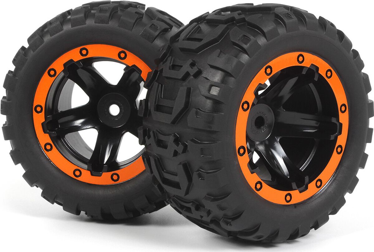 Slyder Mt Wheels/tires Assembled (black/orange) - 540195