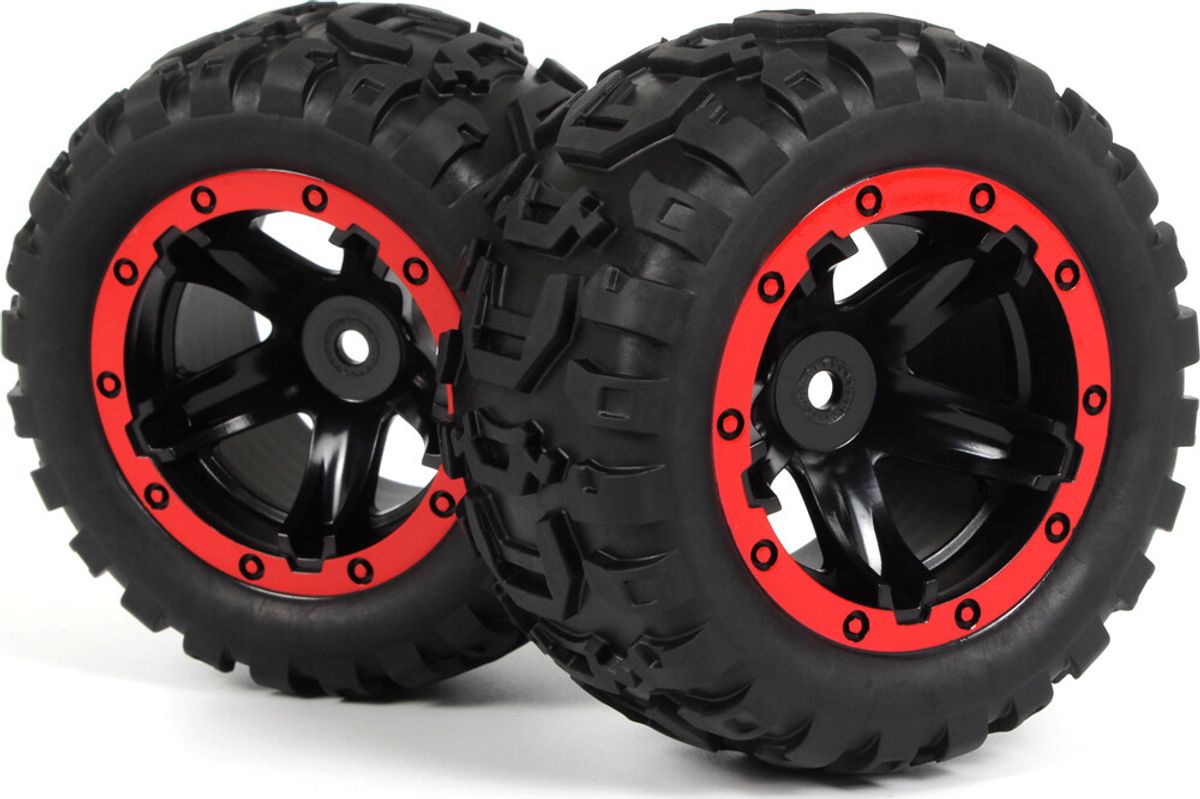 Slyder Mt Wheels/tires Assembled (black/red) - 540194