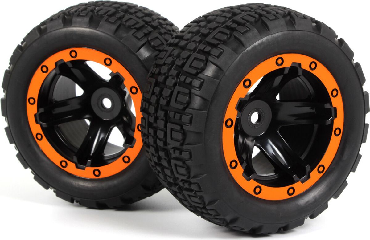 Slyder St Wheels/tires Assembled (black/orange) - 540197