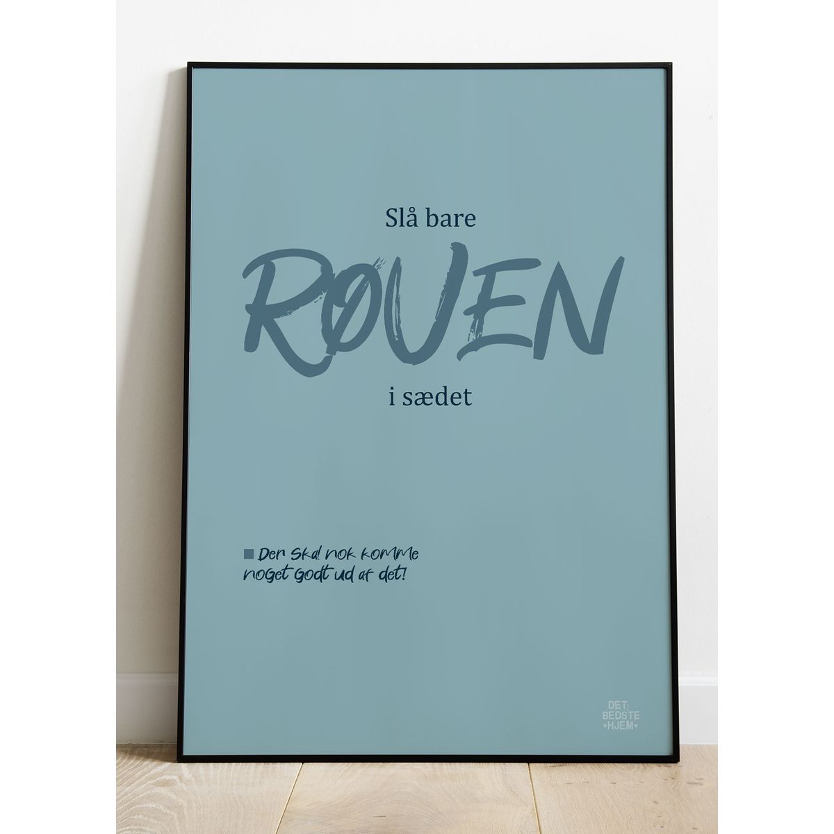 Slå bare røven i sædet-toilet plakat - 30 x 40 cm - Kr. 219,-