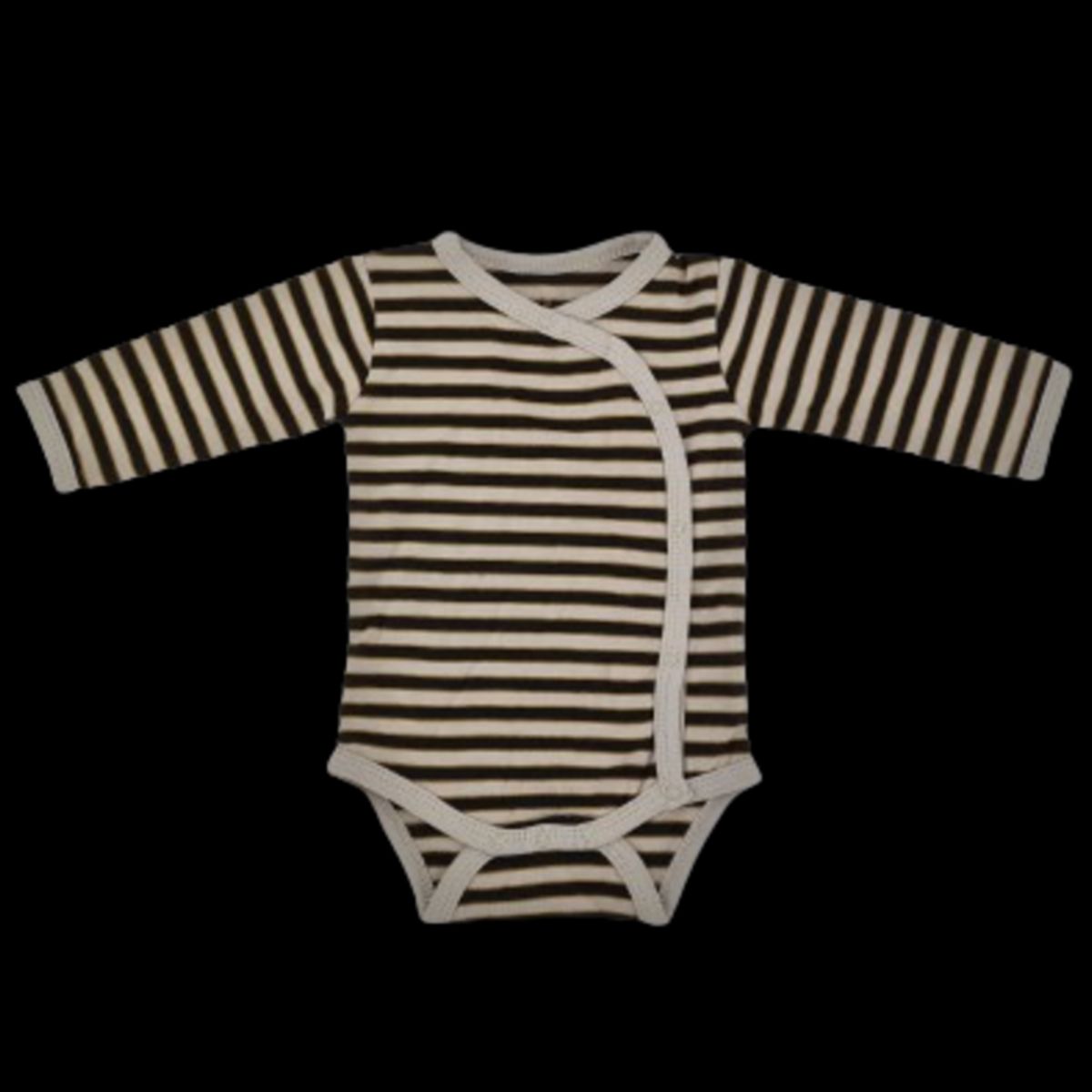 Small Rags body med sideluk - Striber - Grå - 92