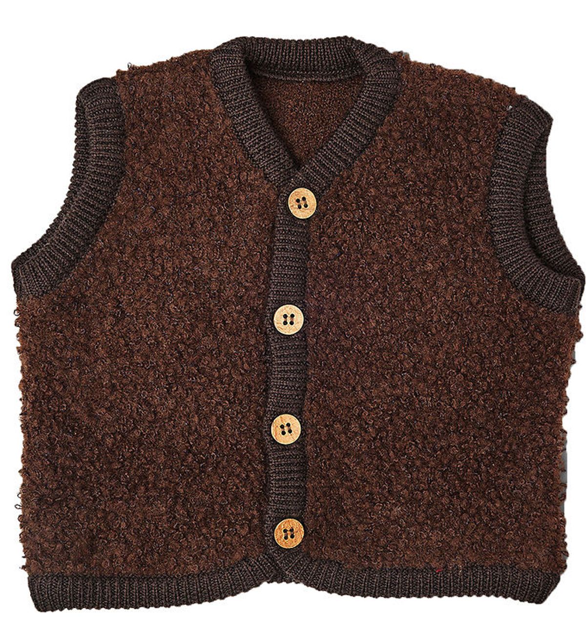 Smallstuff Vest - Uld - Brun