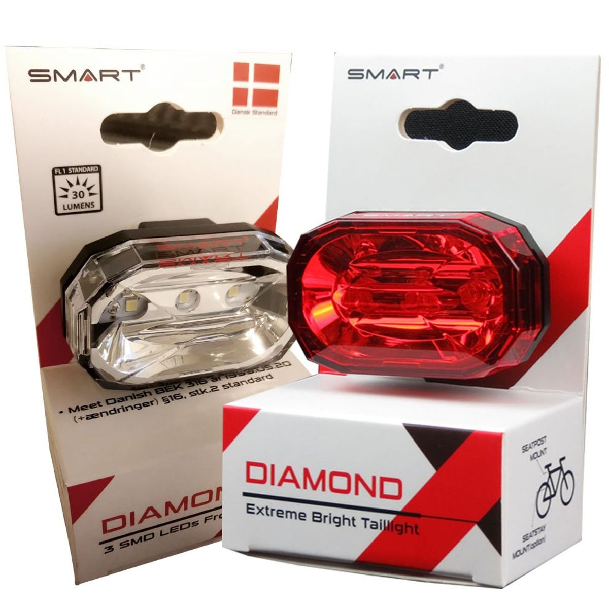 SMART Diamond Super Led Lygtesæt (30 & 15 lumens)