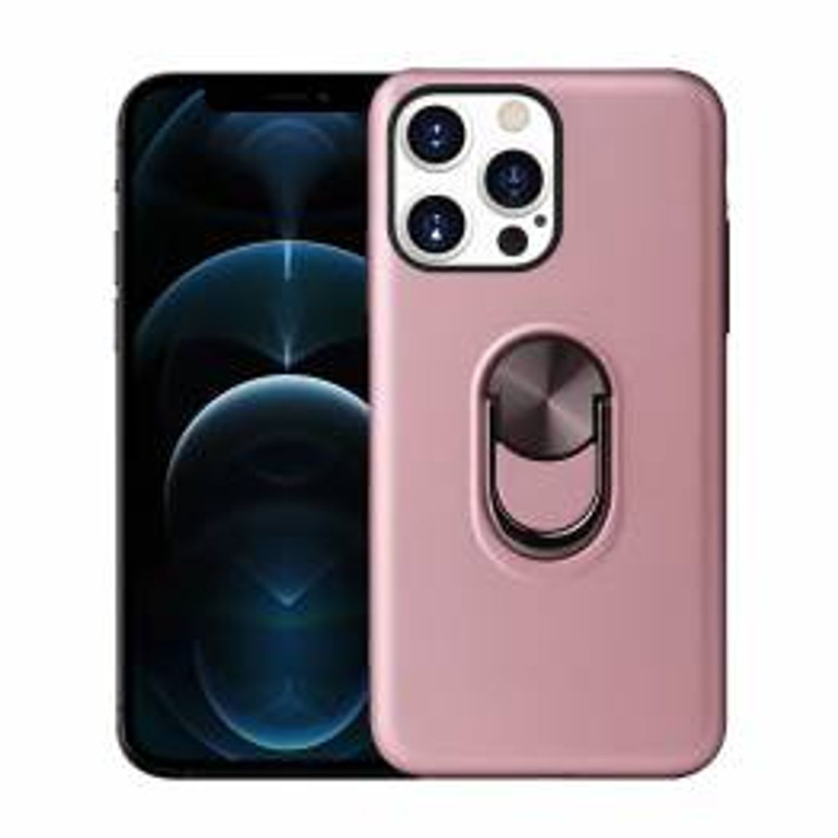 Smart magnetisk iPhone 13 cover 6,1" med 360 ° stand - Rose Gold