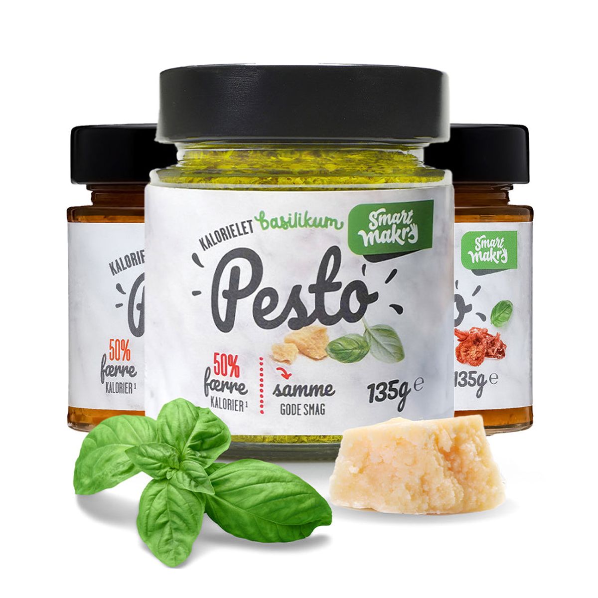 Smart Makro Kalorielet Pesto - Bland Selv (6x 135g)