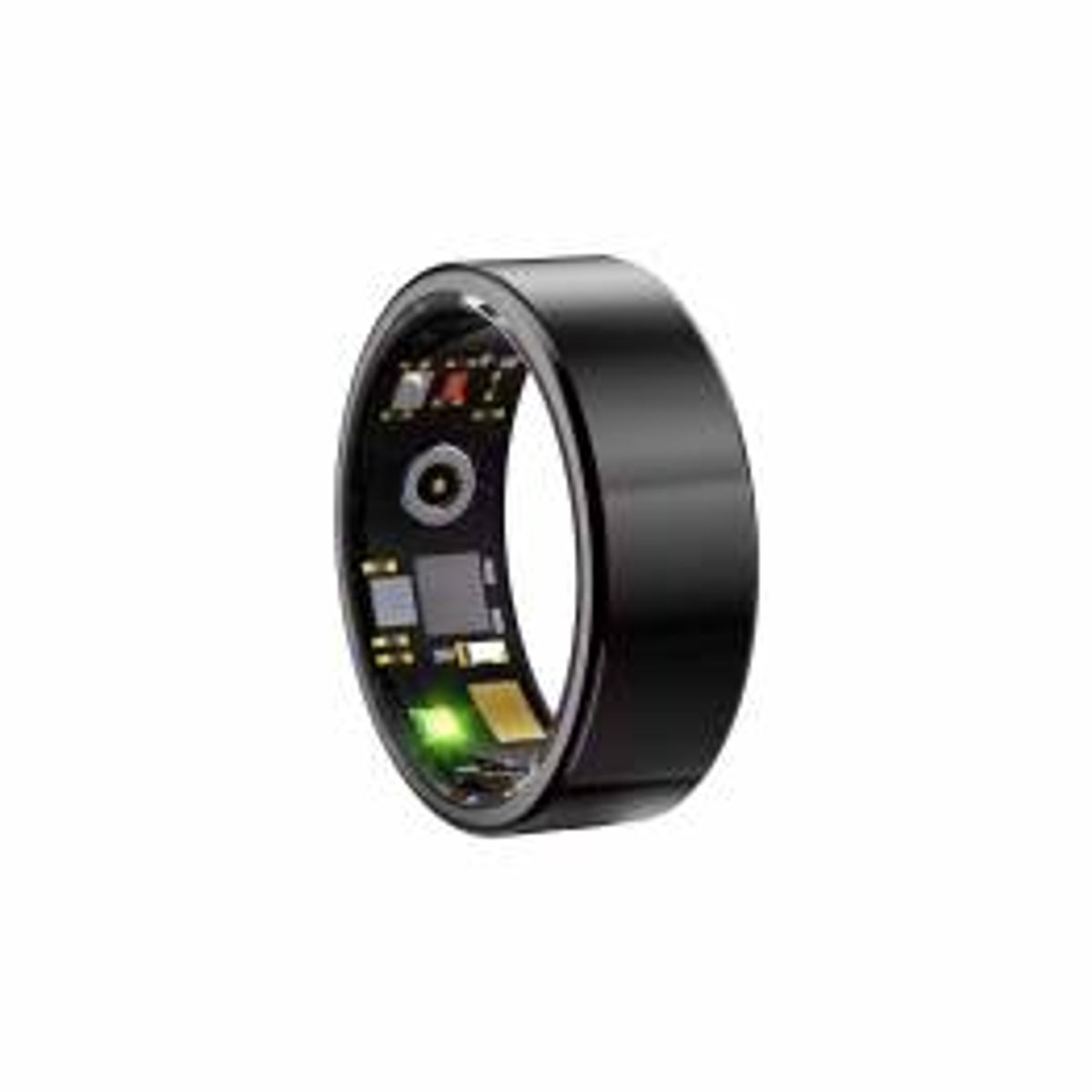 Smart ring med skridttæller, søvn, puls & blodtryk tracking - 62mm - Sort