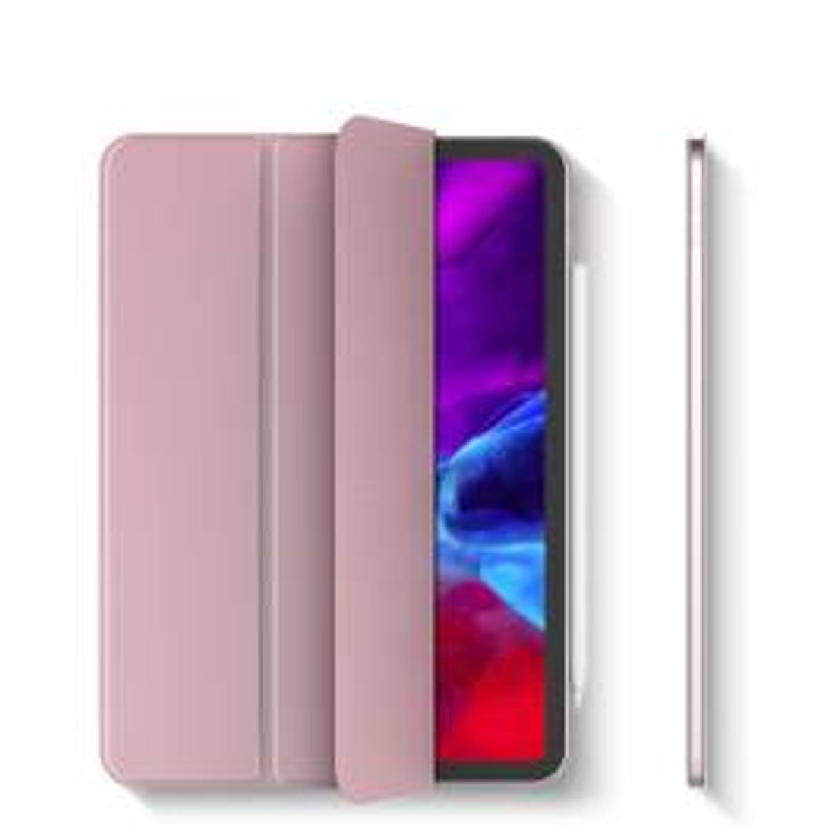 Smart ultratyndt magnetisk iPad 11 Pro 2020 cover med klap - Rose Gold