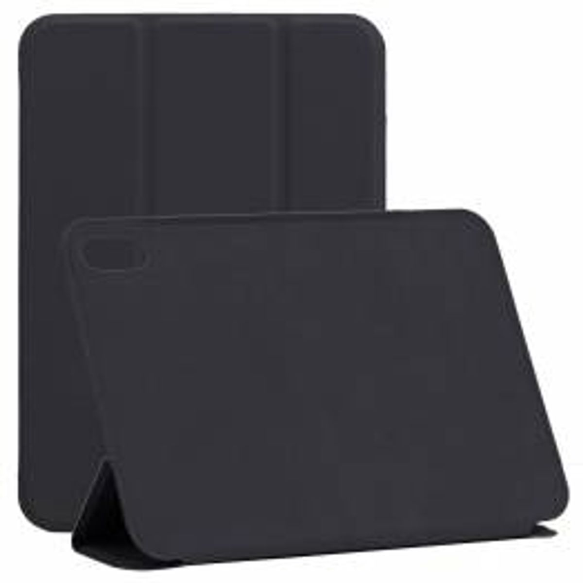 Smart ultratyndt magnetisk iPad mini 6 cover med klap - Sort