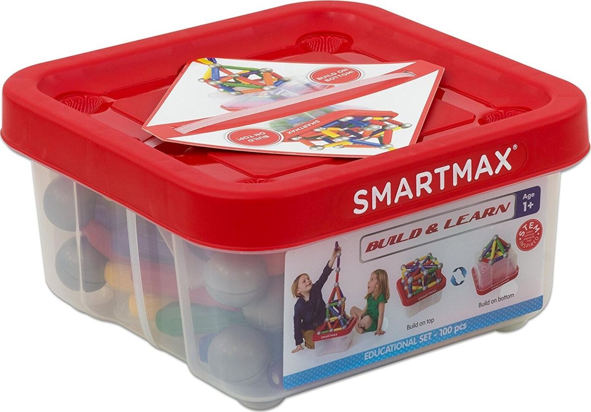 Smartmax Magneter - Byg Og Lær - 100 Dele