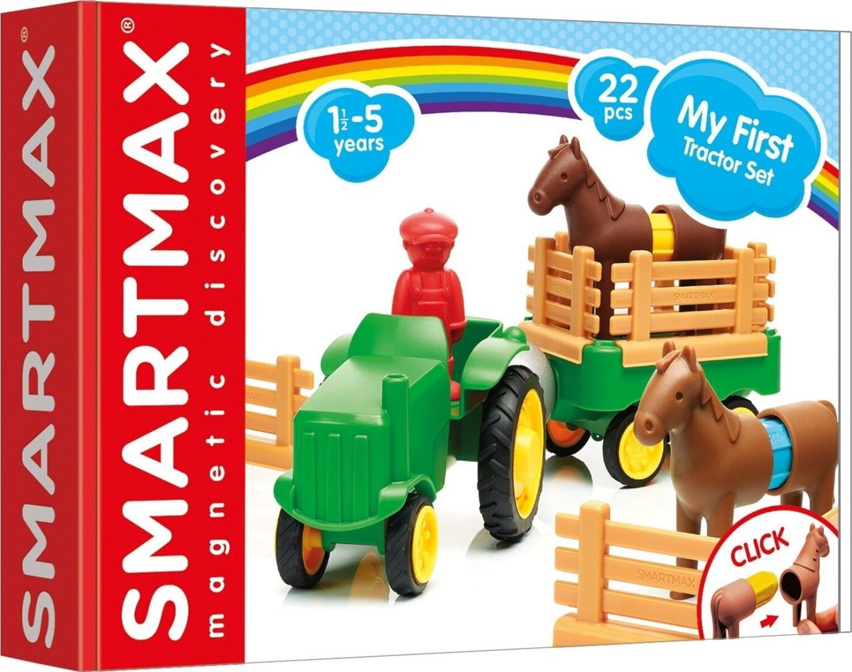 Smartmax Magneter - Traktor Legesæt - My First Tractor - 22 Dele