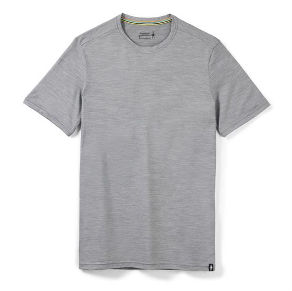 Smartwool Mens S/S Tee Slim Fit, Light Grey Heather