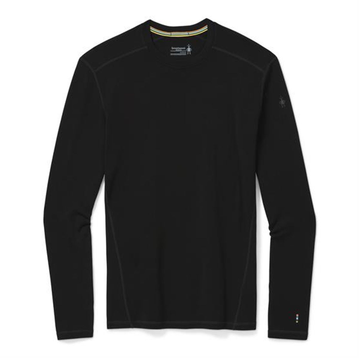 Smartwool Mens Thermal Merino Base Layer Crew, Black