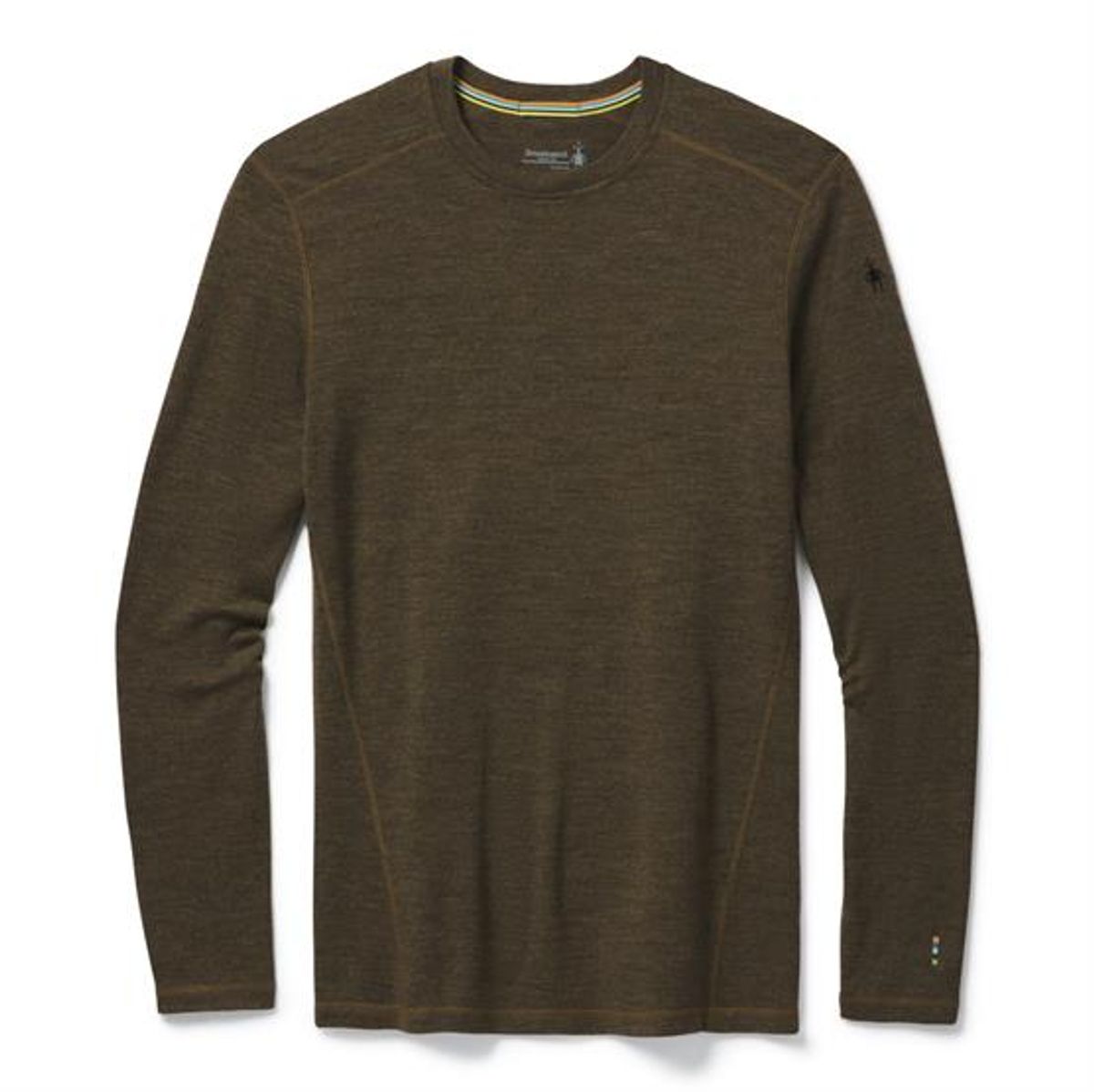 Smartwool Mens Thermal Merino Base Layer Crew, Military Olive