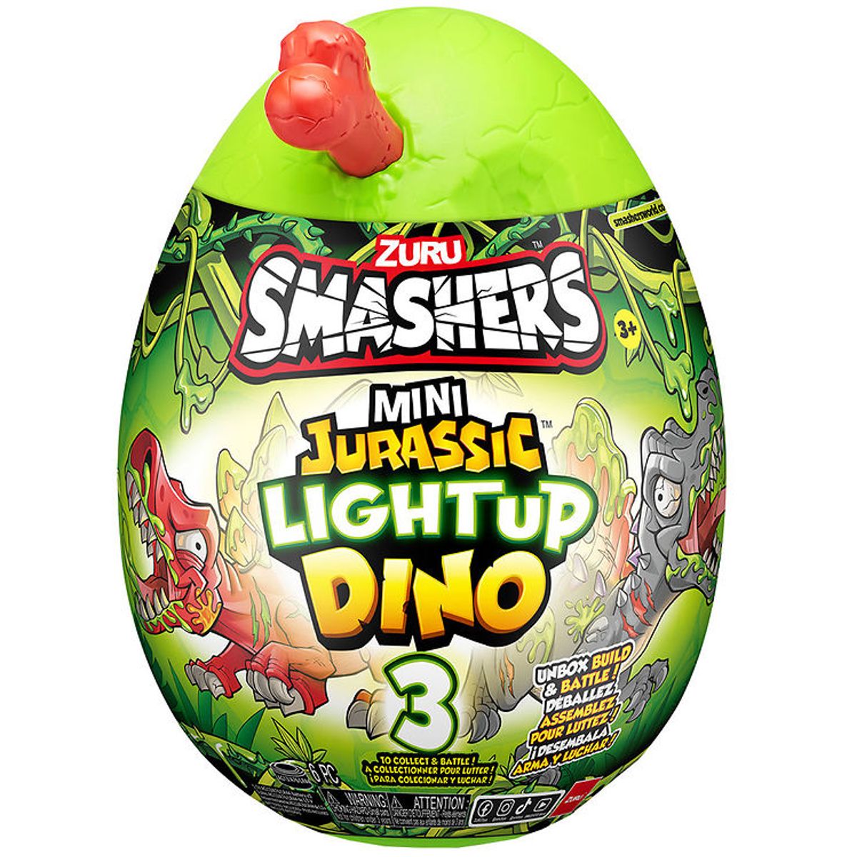 Smashers - Mini Jurassic Light Up Dino Egg