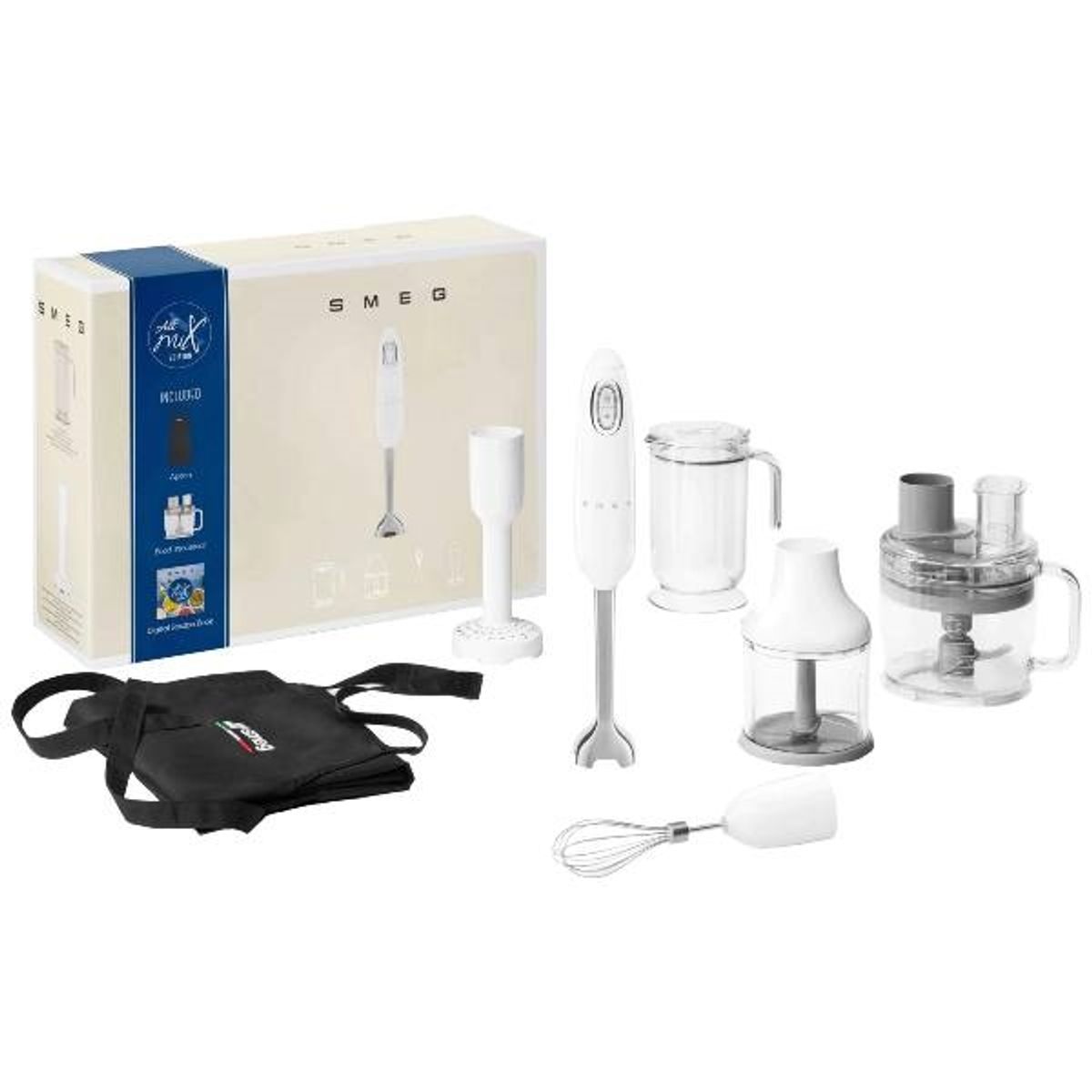 SMEG HBF12WHEU Stavblender og foodprocessor - udgået