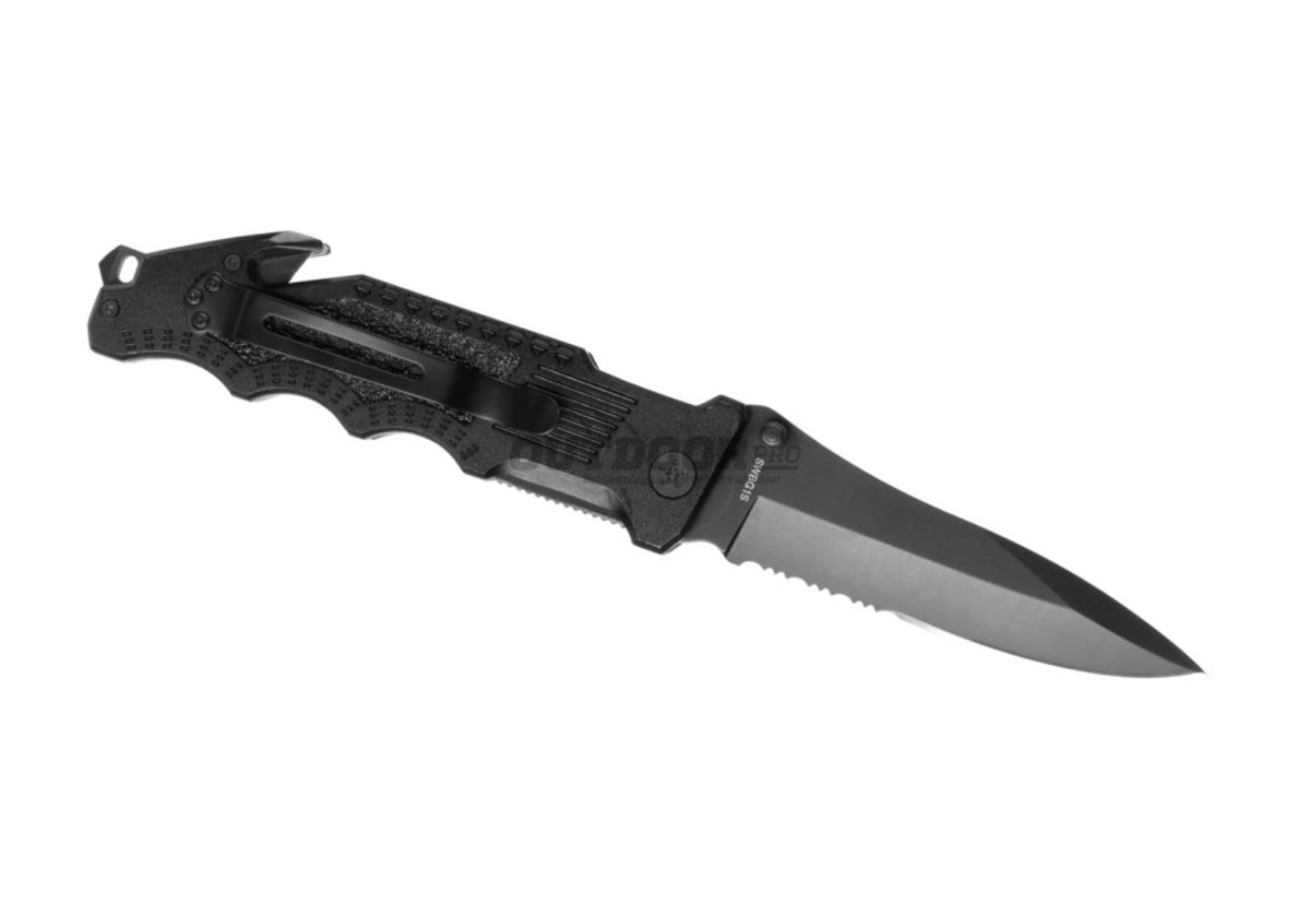 Smith & Wesson Border Guard SWBG1S Serrated Folder Black