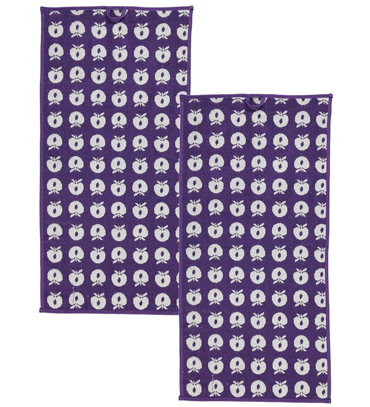 Småfolk Håndklæde - 2-pak - 50x100 - Purple Heart