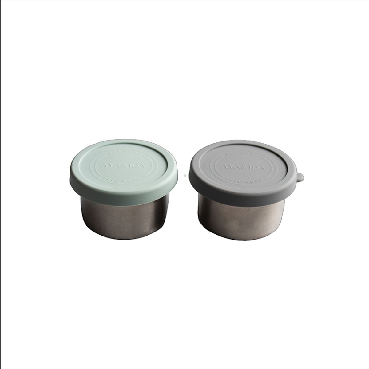 Snack Container, dark grey/mint green