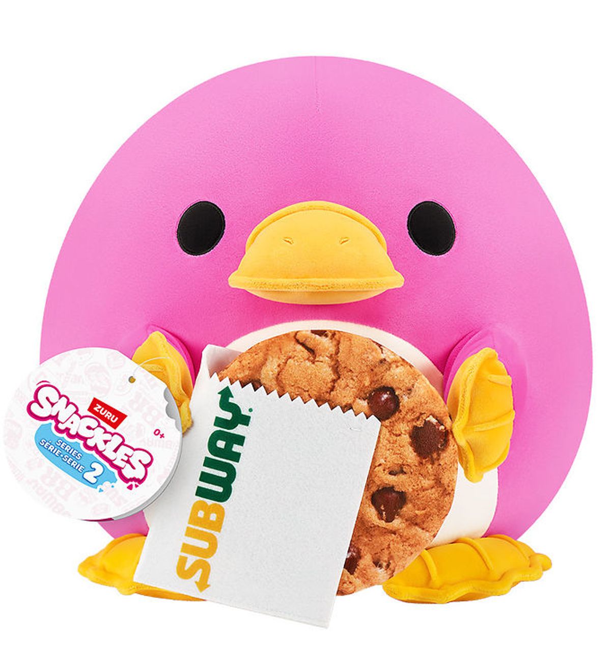 Snackles Bamse - 25 cm - Næbdyret Whitney m. Subway Cookie