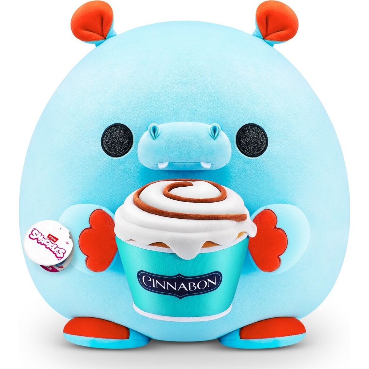 Snackles Bamse - Cinnabon Hippo Hugh - Series 1 - 35 Cm