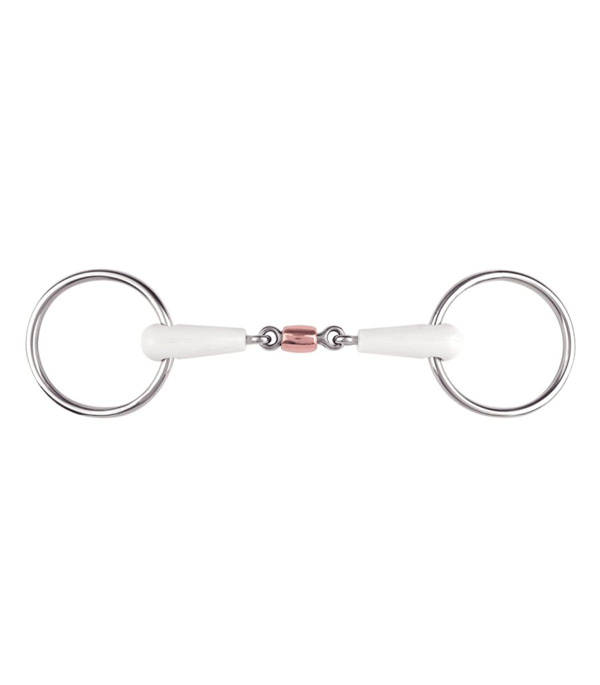 Snaffle Bit Equimouth double broken w copper roll