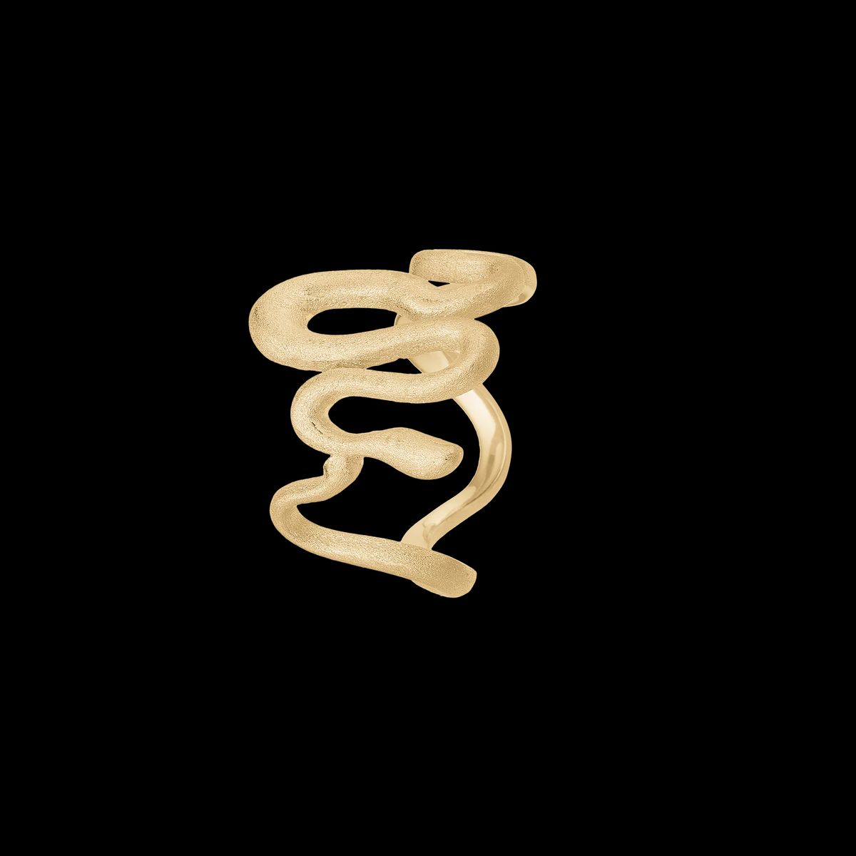 Snake Ring - Forgyldt Sølv / 56