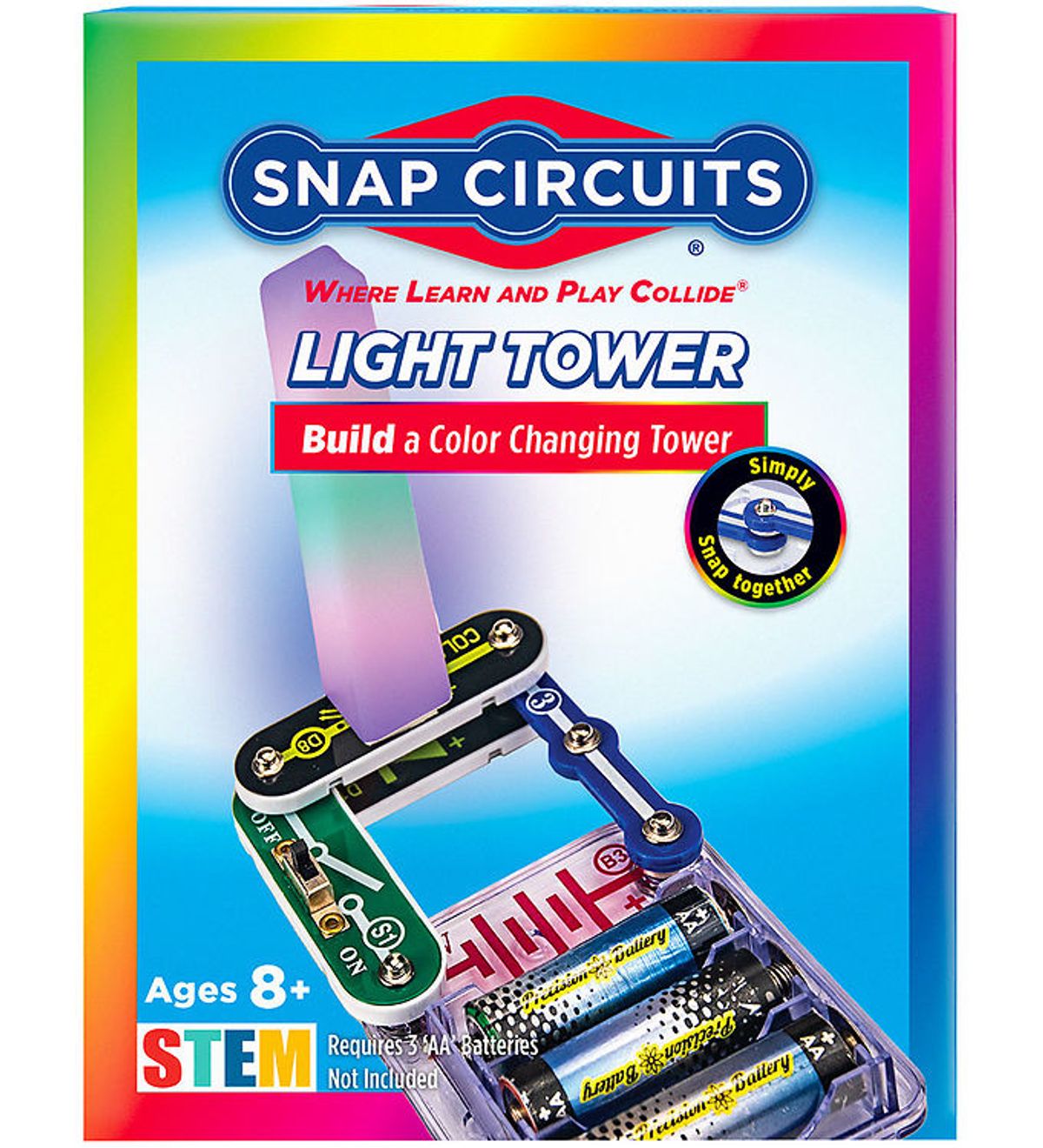 Snap Circuits Light Tower Sæt - Build A Color Changing Tower