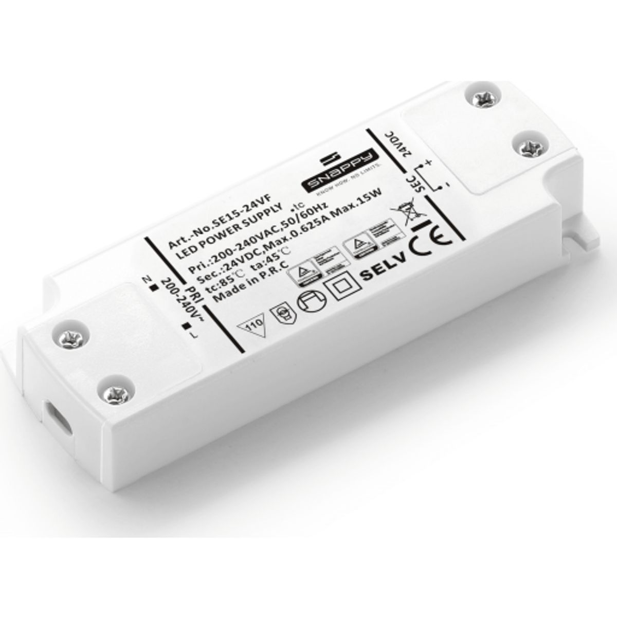 Snappy LED driver 24V, 15W