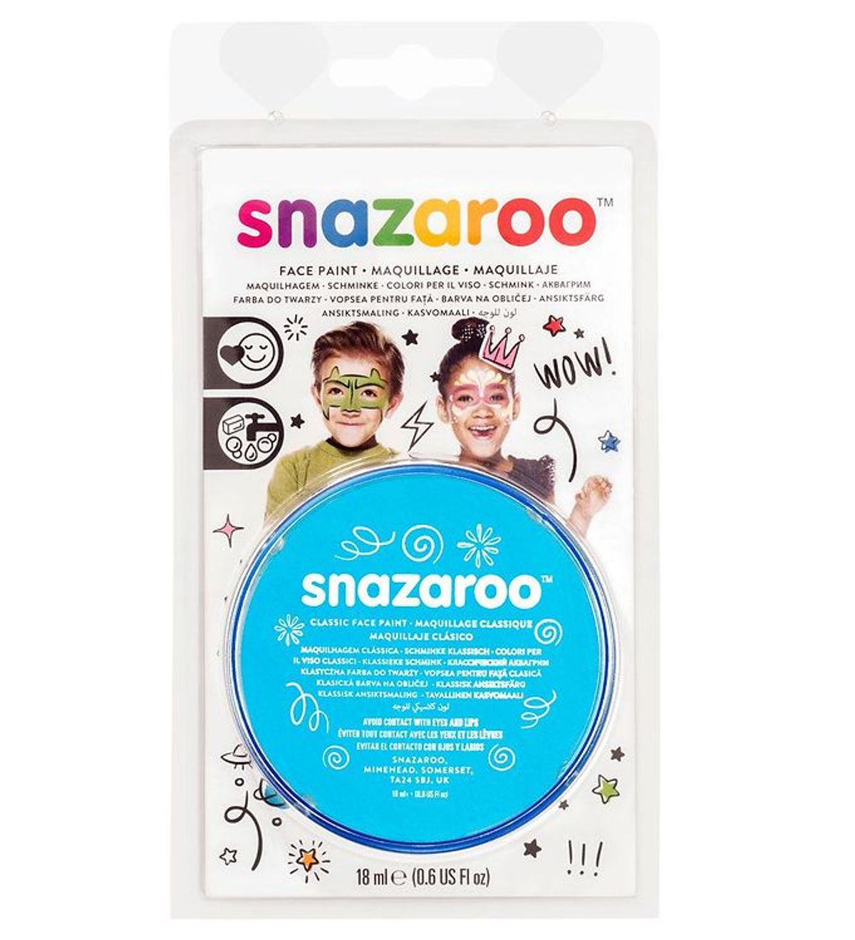 Snazaroo Ansigtsmaling - 18 ml - Turqoise