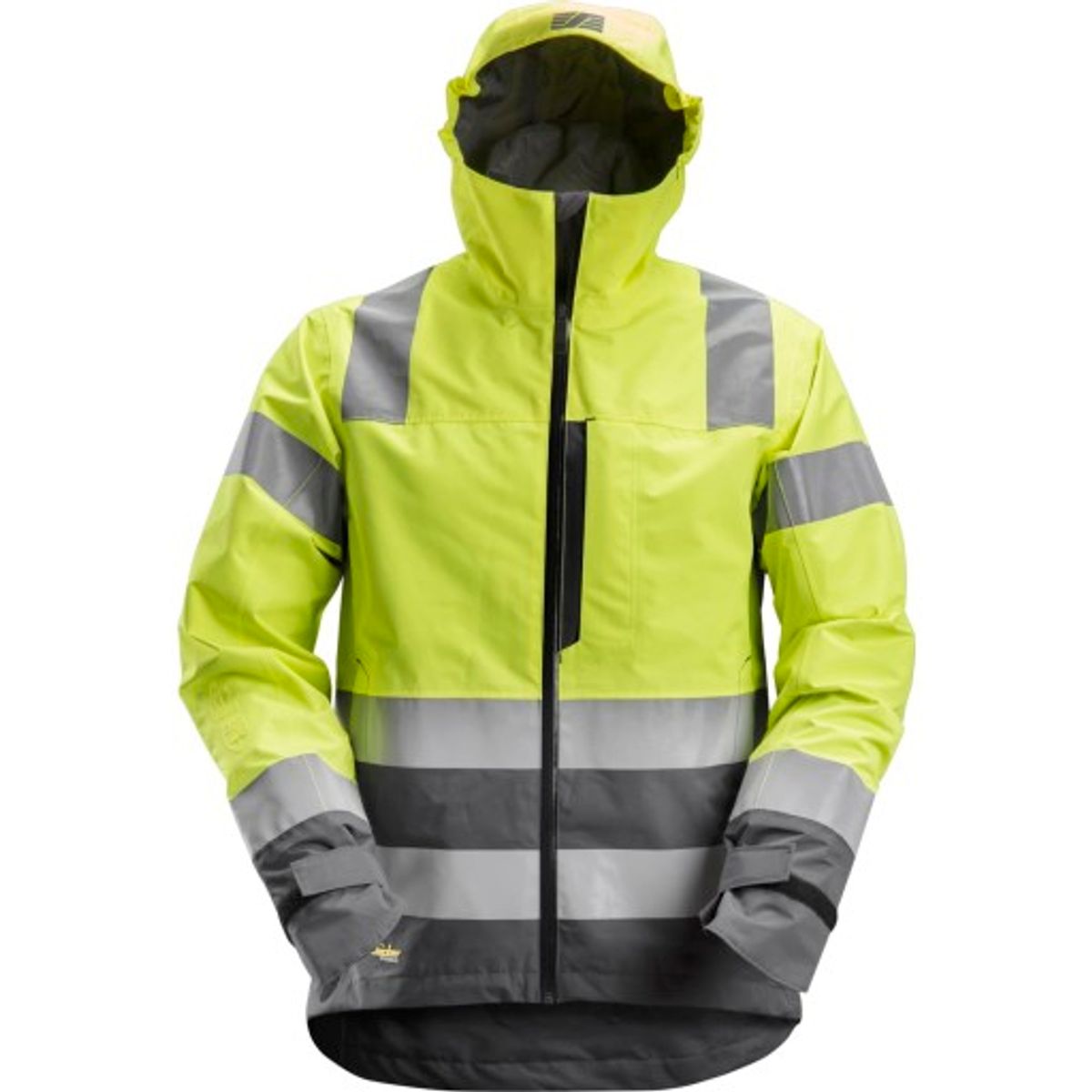 Snickers 2-lags vandtæt skaljakke, 1330 High-Vis gul, kl.3, 2XL