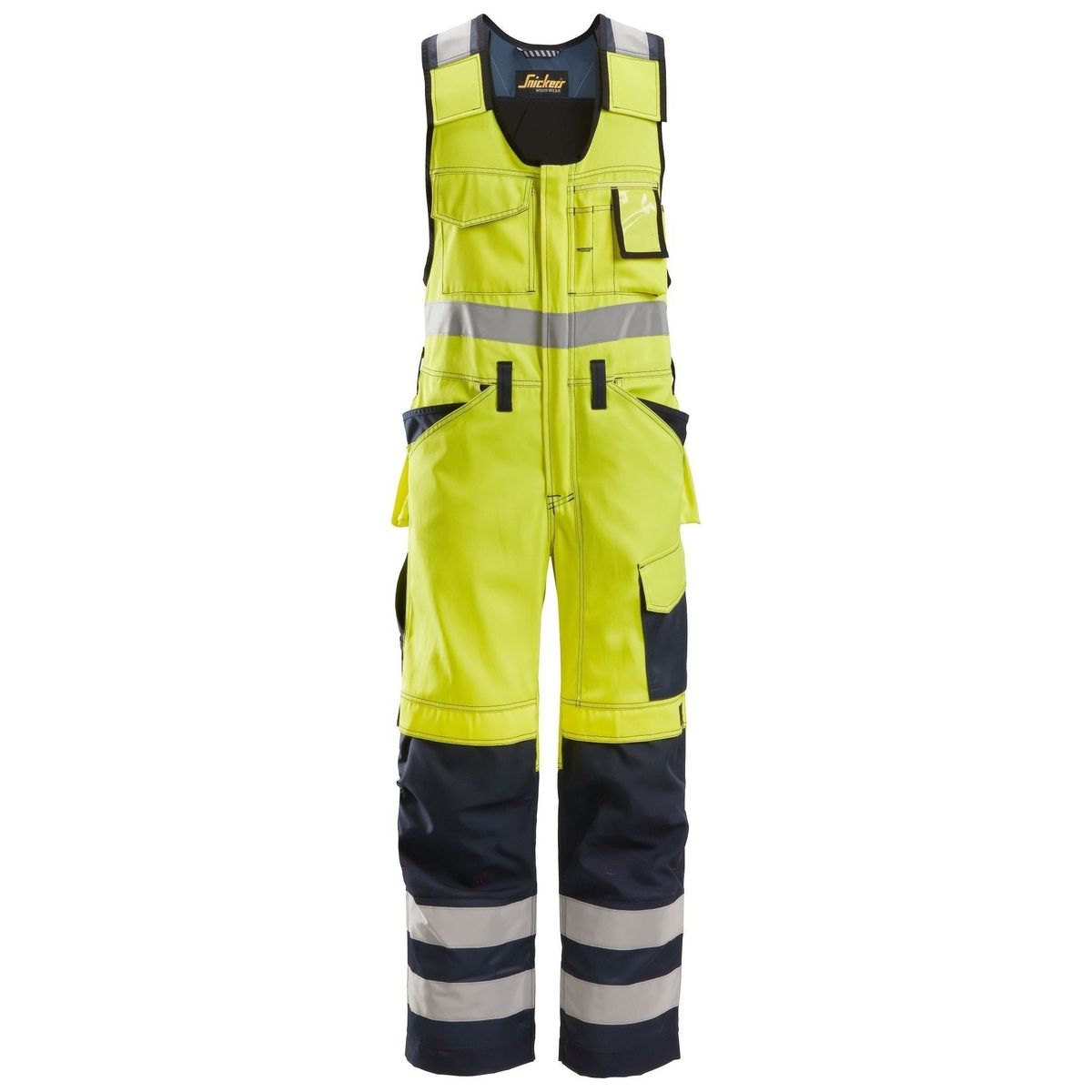 Snickers Helbuks med hylsterlommer Hi-Vis Gul/Navy 0213