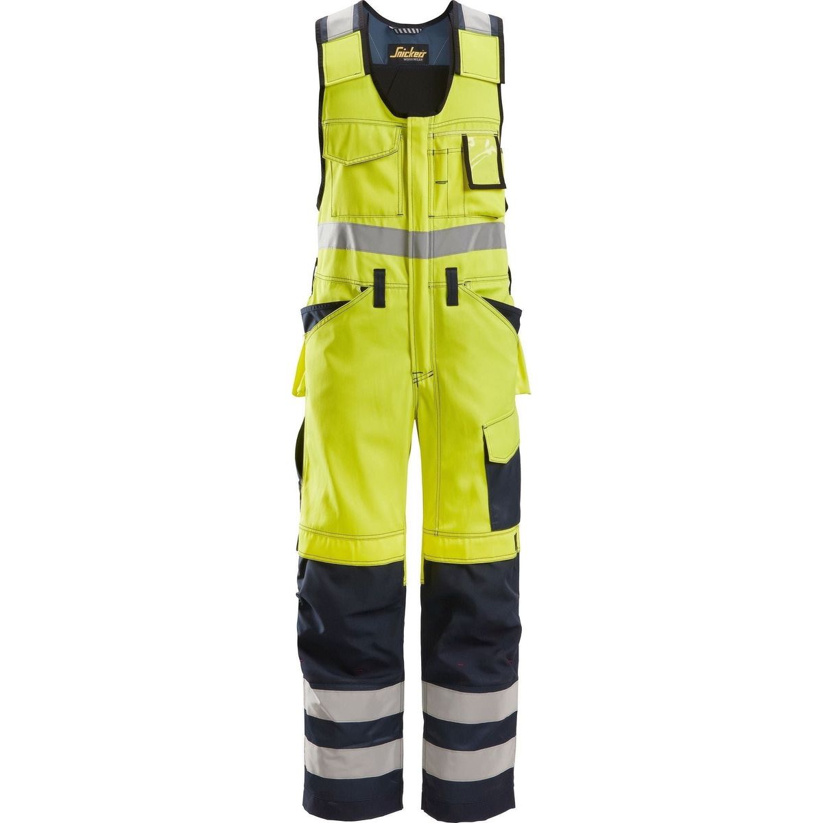 Snickers Helbuks med hylsterlommer Hi-Vis Gul/Navy 0213