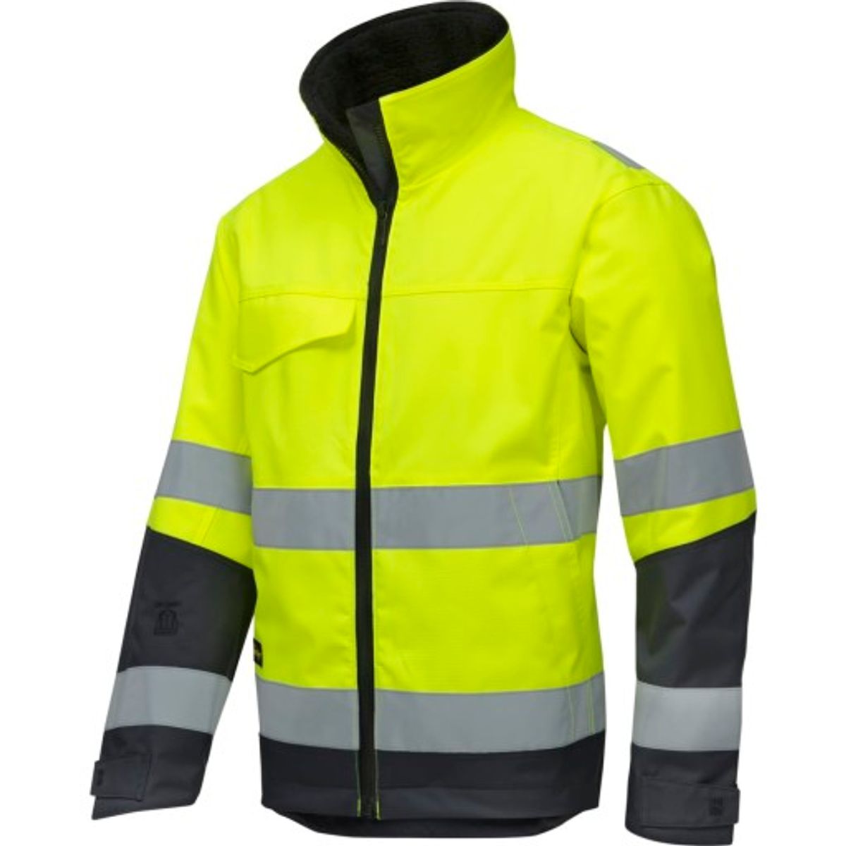 Snickers High-Vis vinterjakke 1138, gul/koksgrå, kl. 3, 2XL