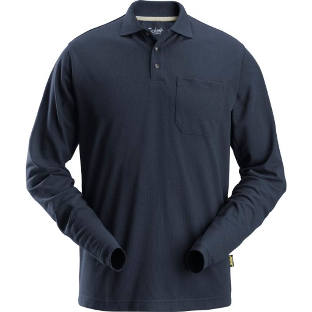 Snickers poloshirt 2608, med lange ærmer, navy, str. 2XL