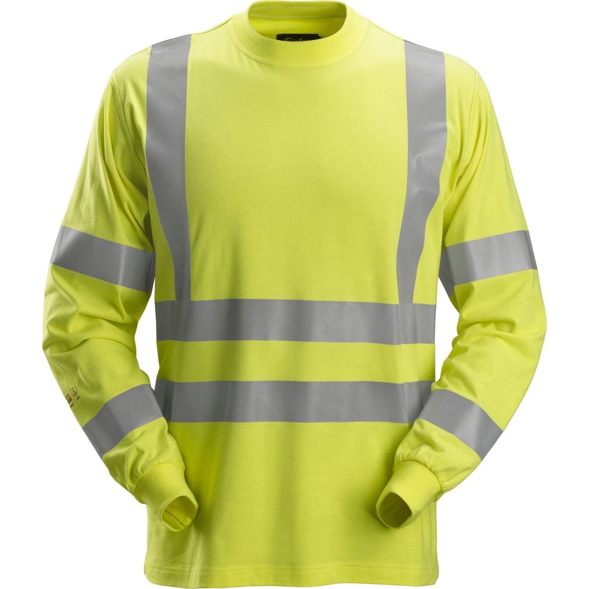 Snickers ProtecWork T-shirt l/ærme Hi-Vis klasse 3 2461