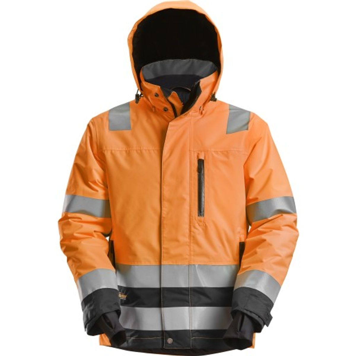 Snickers vinterjakke 1131, high-vis KL.3 orange/sort, str. S