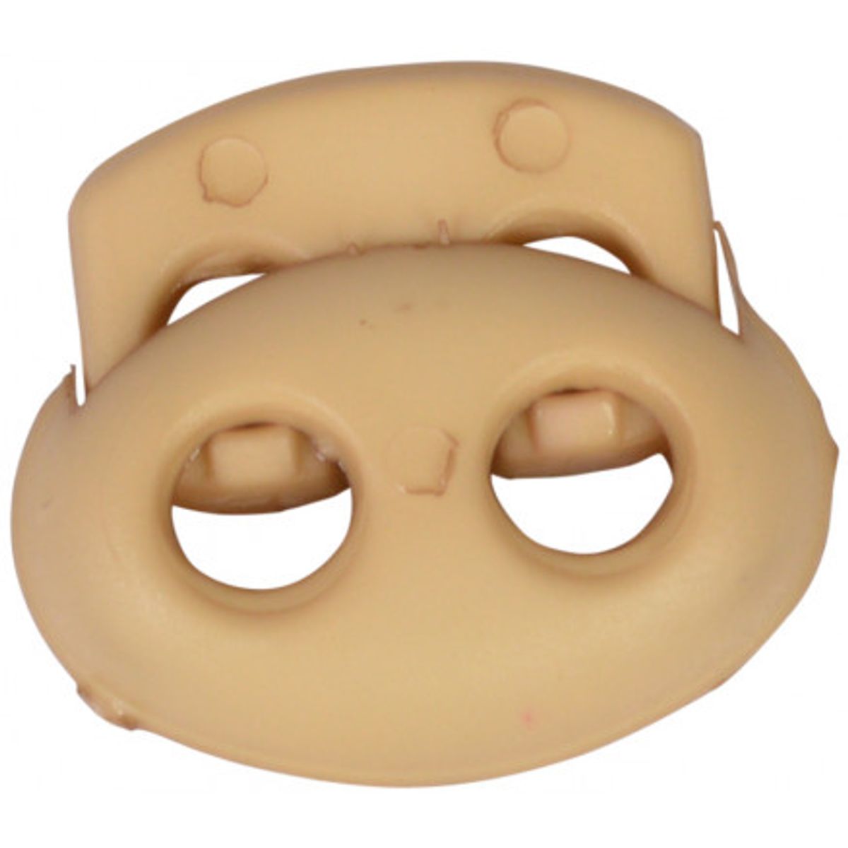 Snorstopper Dobbelt Beige 4mm - 1 stk