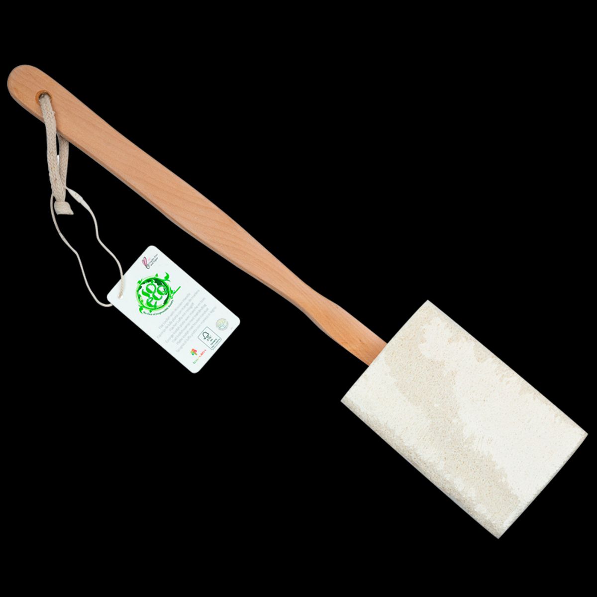 So Eco Flat Loofah With Wooden Handle (1 stk)