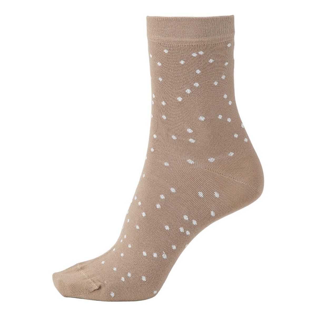 Socks CPH Damestrømpe - Sølv dots beige-35-38