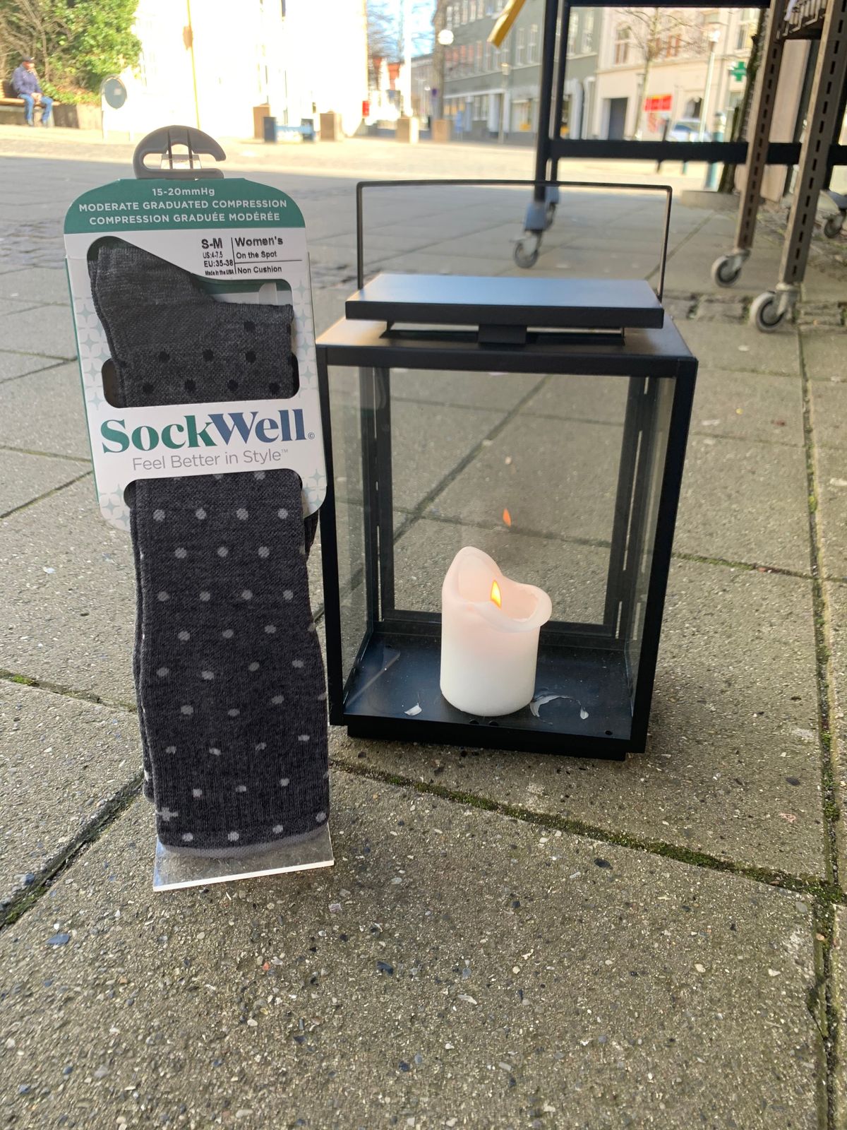 SockWell, Kompressionsstrømper - Grå - S/M - 35-38