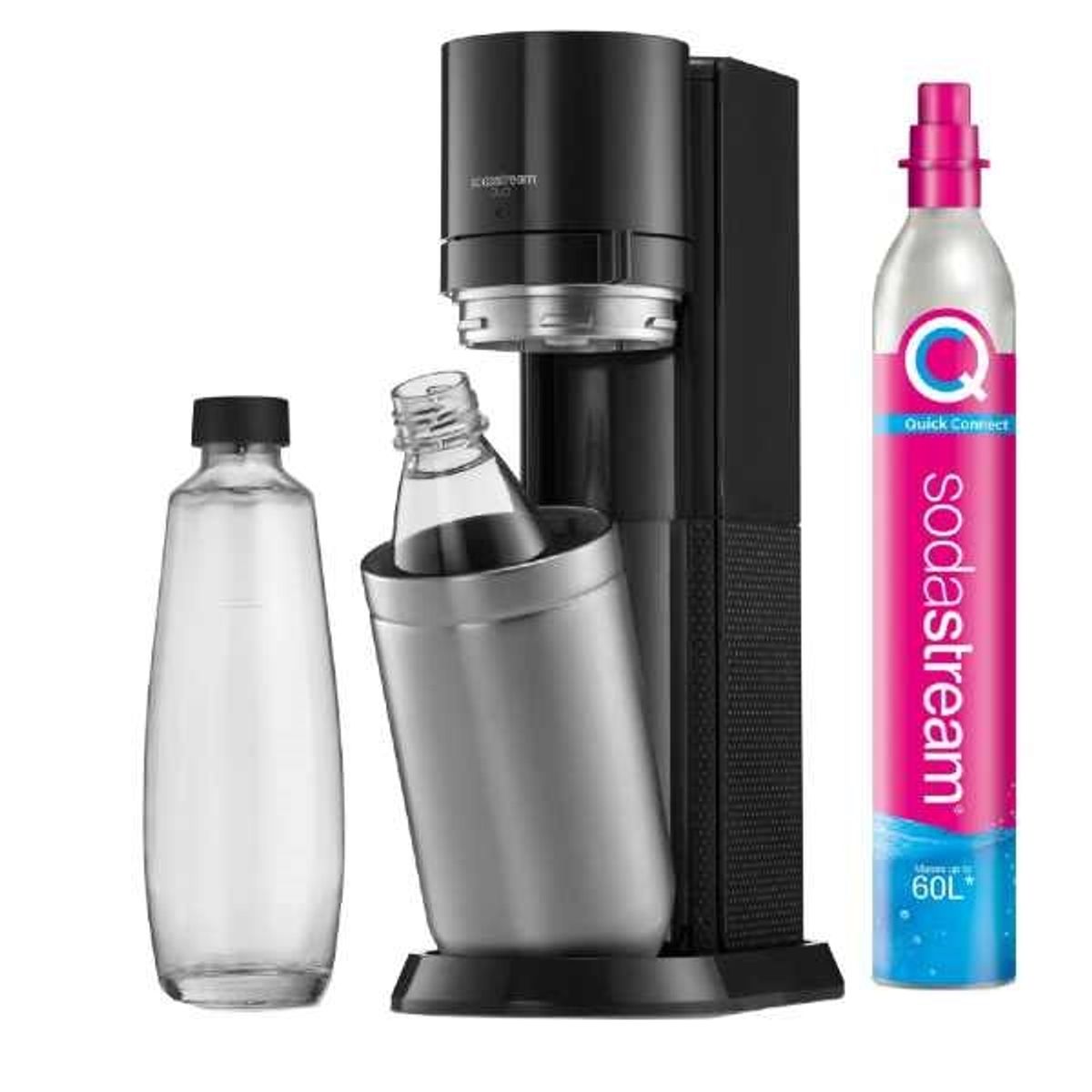 Sodastream Duo i Sort - Inkl. kulsyrepatron