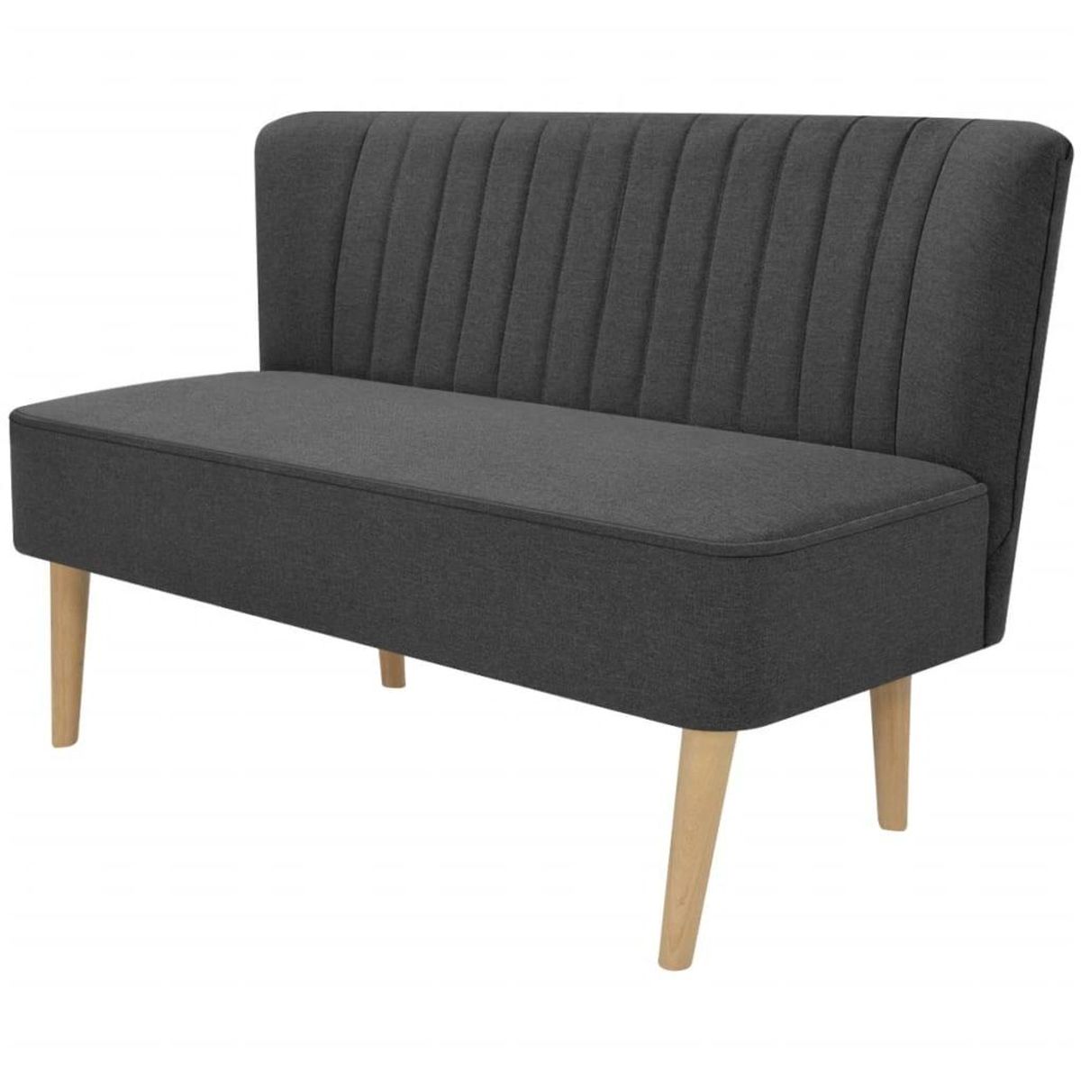 Sofa i stof 117x55,5x77 cm mørkegrå