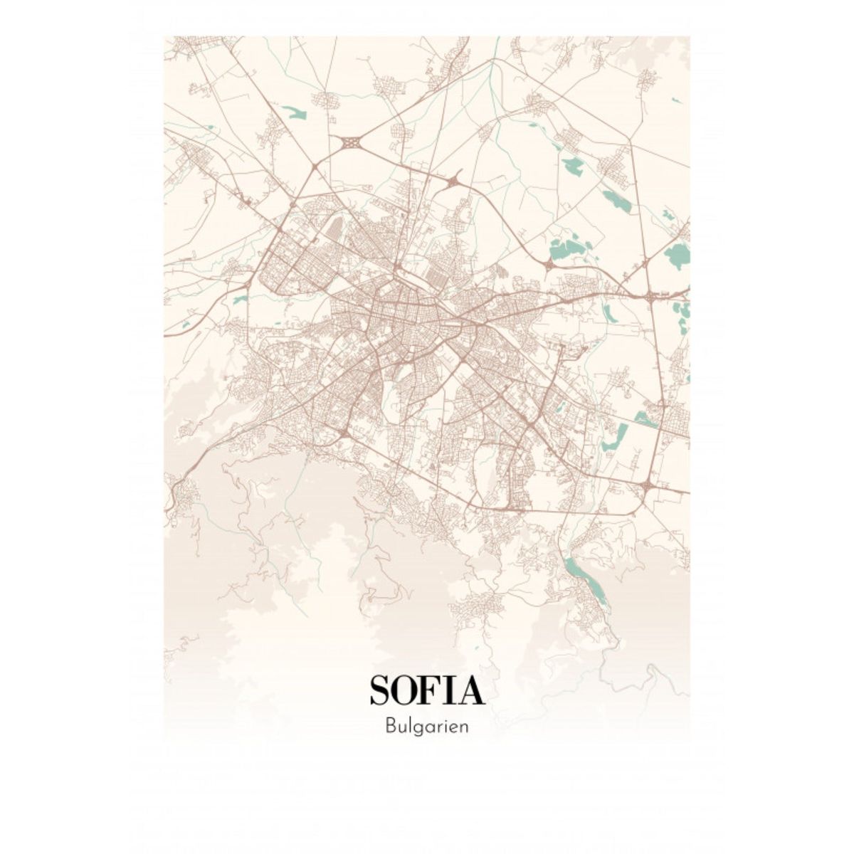 Sofia - Bulgarien 21x30cm (A4)