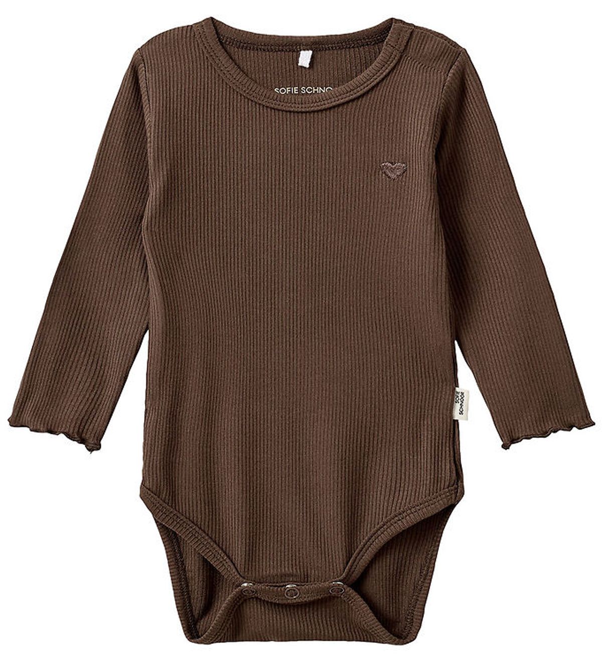 Sofie Schnoor Body l/æ - Rib - Chocolate Brown